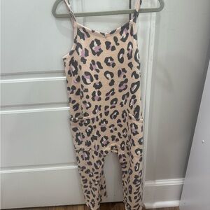 Leopard Print Kids One Piece Romper